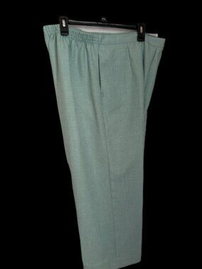 Alfred Dunner Mint Green pants "Lady Like" Collection Size 16WP